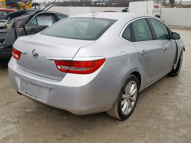 1G4PP5SK5E4104954 - 2014 BUICK VERANO SILVER photo 4