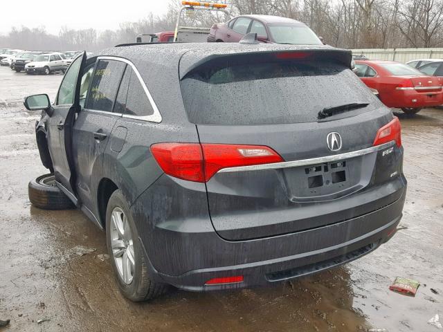 5J8TB4H39FL002948 - 2015 ACURA RDX GRAY photo 3