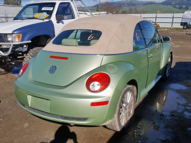 3VWRG31Y37M403595 - 2007 VOLKSWAGEN NEW BEETLE Yaşıl foto 4