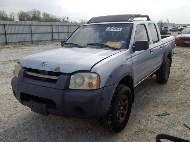 1N6ED27T31C386397 - 2001 NISSAN FRONTIER C SILVER photo 2