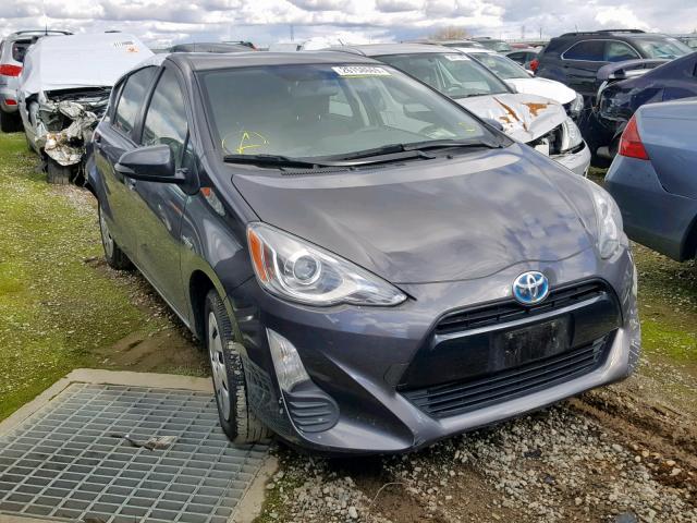 JTDKDTB31G1129651 - 2016 TOYOTA PRIUS C CHARCOAL photo 1