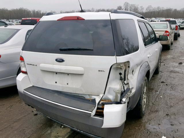 1FMDK02W68GA41292 - 2008 FORD TAURUS X S WHITE photo 4