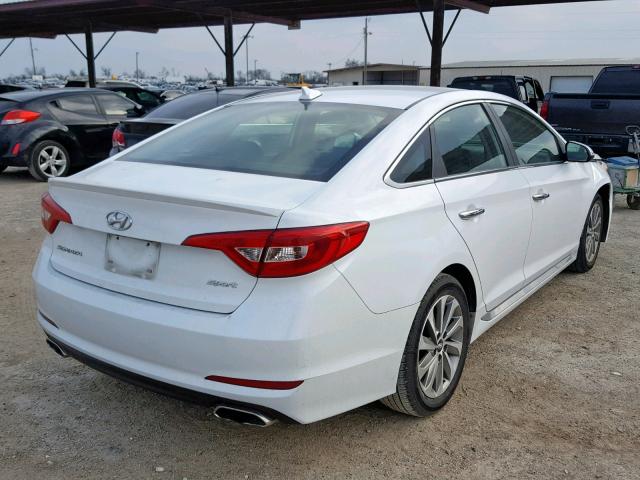 5NPE34AF9GH266072 - 2016 HYUNDAI SONATA SPO WHITE photo 4