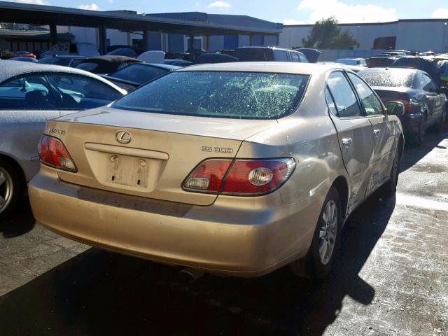 JTHBF30G630147349 - 2003 LEXUS ES 300 TAN photo 4