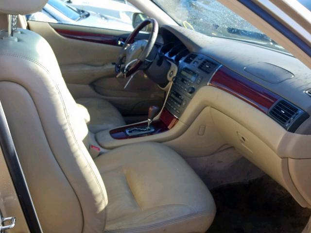 JTHBF30G630147349 - 2003 LEXUS ES 300 TAN photo 5