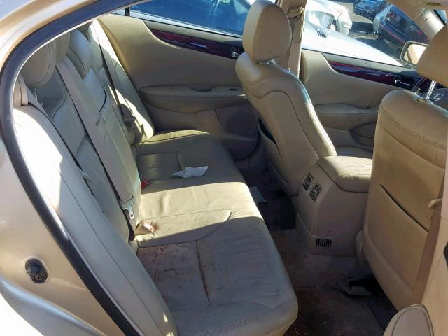 JTHBF30G630147349 - 2003 LEXUS ES 300 TAN photo 6