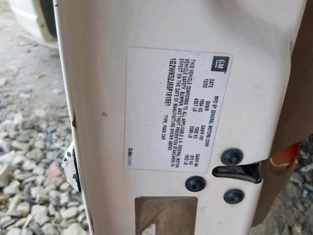 1G2WK52J63F161661 - 2003 PONTIAC GRAND PRIX WHITE photo 10