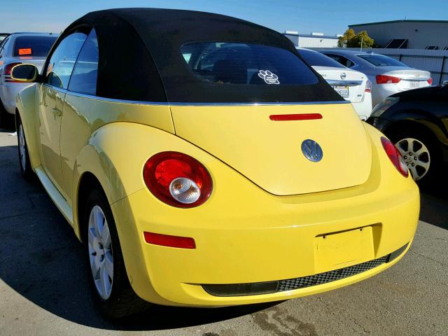 3VWRG31Y17M421268 - 2007 VOLKSWAGEN NEW BEETLE Gelb Foto 3