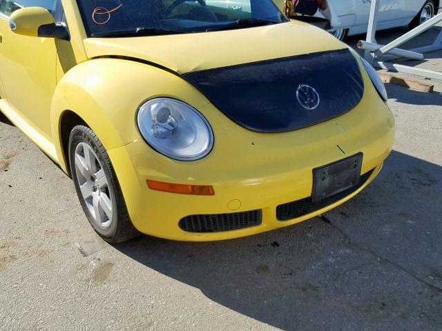 3VWRG31Y17M421268 - 2007 VOLKSWAGEN NEW BEETLE Gelb Foto 9