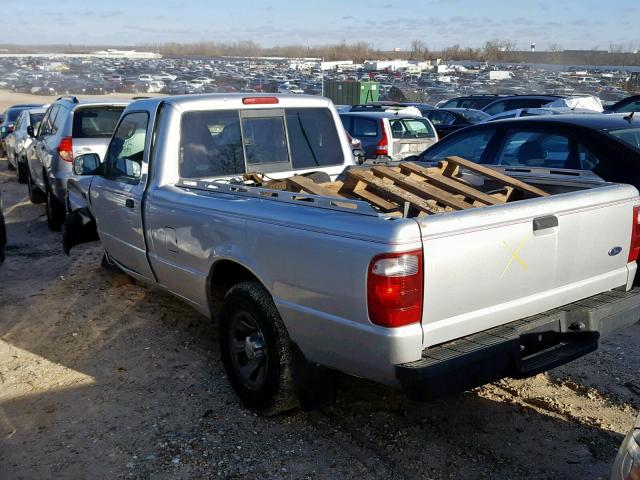 1FTYR10U95PB10335 - 2005 FORD RANGER SILVER photo 3