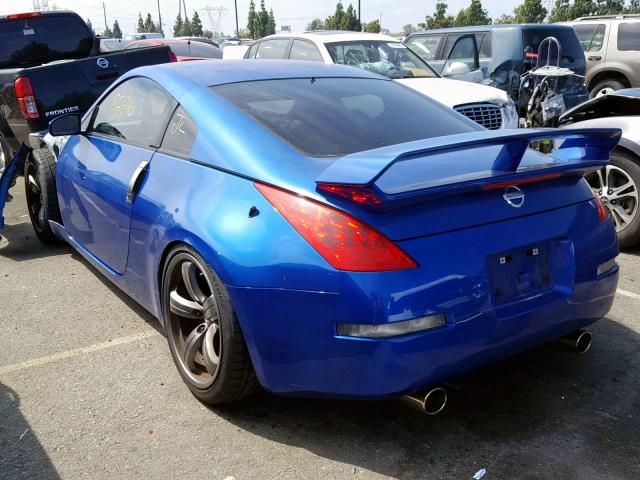 JN1AZ34D56M331461 - 2006 NISSAN 350Z COUPE BLUE photo 3