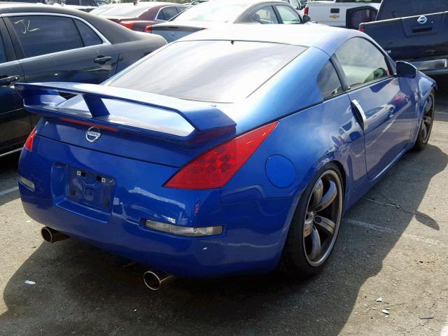 JN1AZ34D56M331461 - 2006 NISSAN 350Z COUPE BLUE photo 4