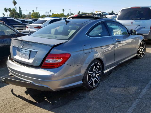 WDDGJ4HB0EG288521 - 2014 MERCEDES-BENZ C 250 GRAY photo 4