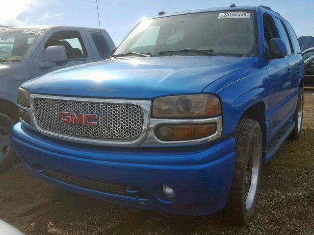 1GKEK63U45J141595 - 2005 GMC YUKON DENA BLUE photo 2