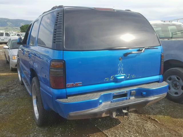 1GKEK63U45J141595 - 2005 GMC YUKON DENA BLUE photo 3