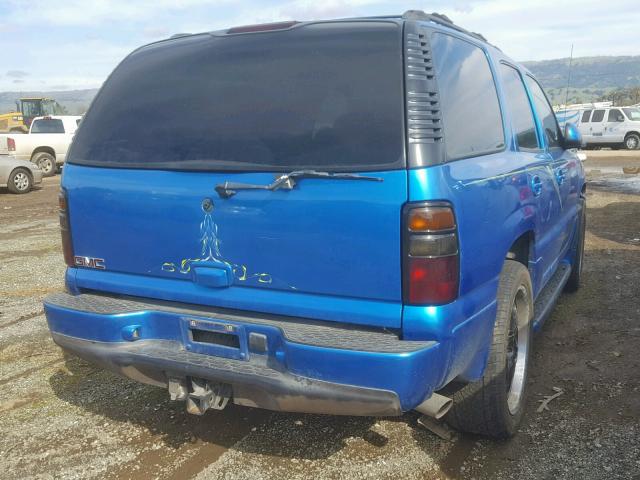 1GKEK63U45J141595 - 2005 GMC YUKON DENA BLUE photo 4