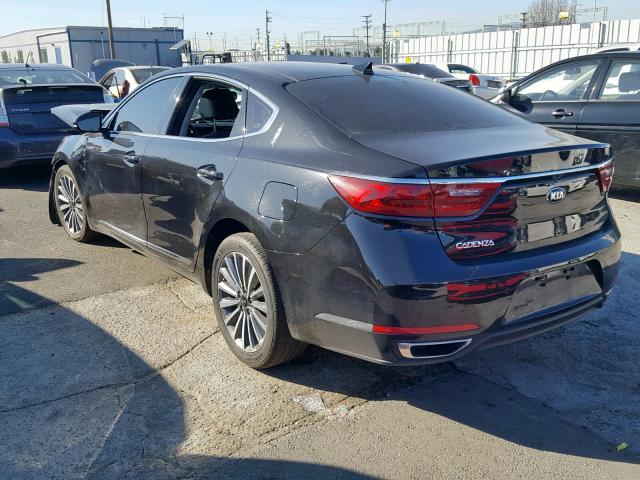 KNALC4J12J5096587 - 2018 KIA CADENZA LU BLACK photo 3