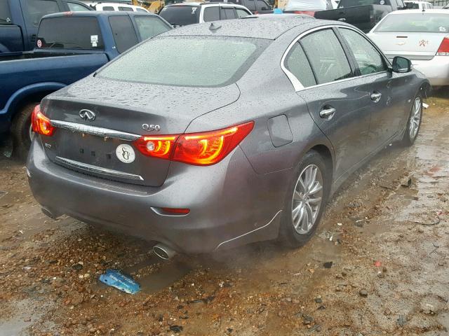 JN1BV7AR6EM707798 - 2014 INFINITI Q50 BASE GRAY photo 4