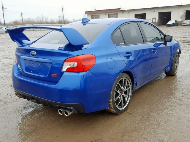 JF1VA2S69F9800273 - 2015 SUBARU WRX STI BLUE photo 4