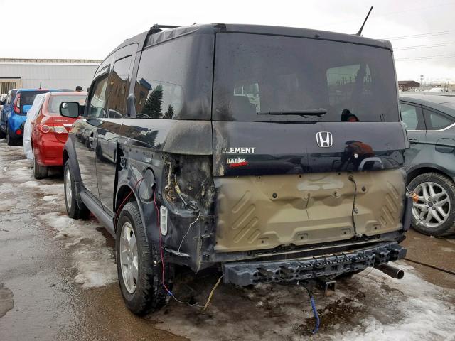 5J6YH28655L028117 - 2005 HONDA ELEMENT EX BLACK photo 3