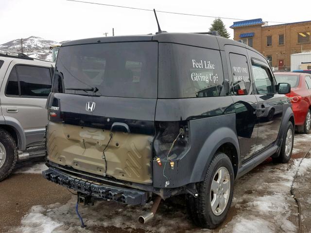 5J6YH28655L028117 - 2005 HONDA ELEMENT EX BLACK photo 4