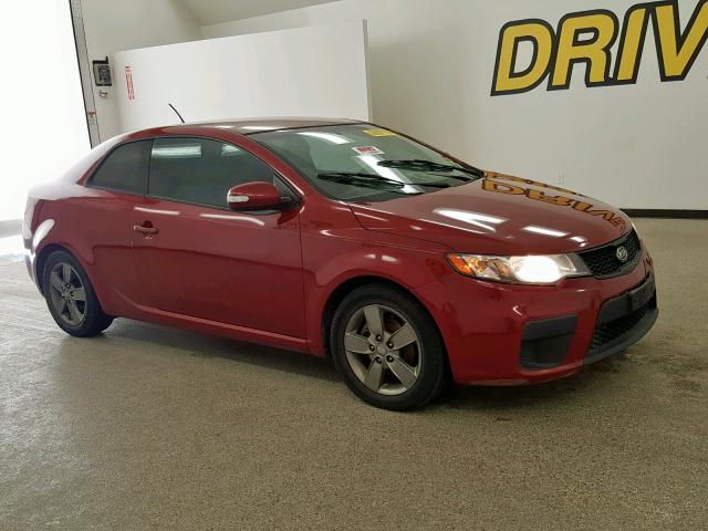 KNAFU6A25A5257786 - 2010 KIA FORTE EX BURGUNDY photo 1