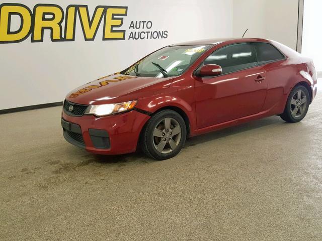 KNAFU6A25A5257786 - 2010 KIA FORTE EX BURGUNDY photo 2