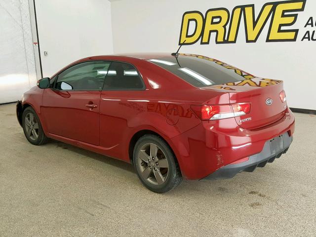 KNAFU6A25A5257786 - 2010 KIA FORTE EX BURGUNDY photo 3