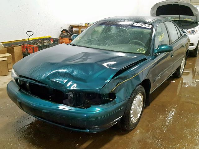 2G4WS52J311140102 - 2001 BUICK CENTURY CU GREEN photo 2