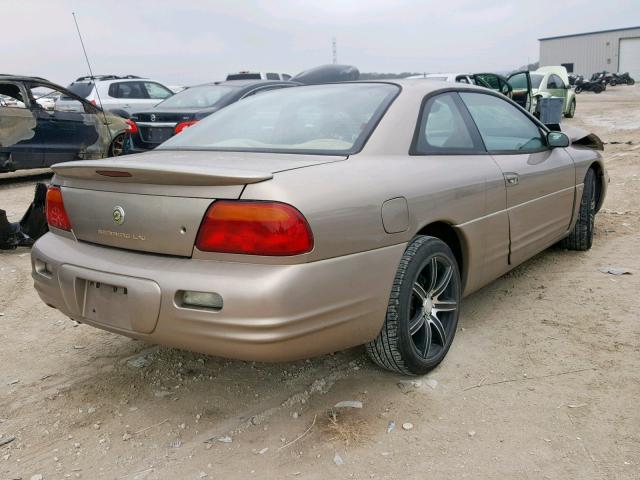 4C3AU52N1XE100140 - 1999 CHRYSLER SEBRING LX BEIGE photo 4