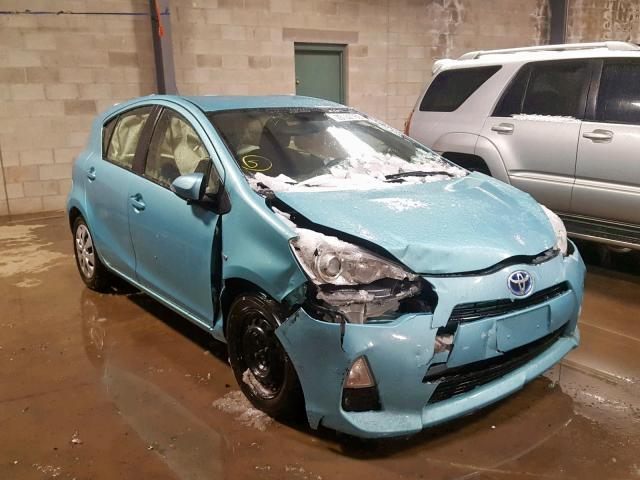 JTDKDTB33E1061978 - 2014 TOYOTA PRIUS C BLUE photo 1