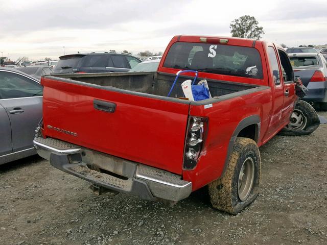 1GCDT196548213734 - 2004 CHEVROLET COLORADO RED photo 4