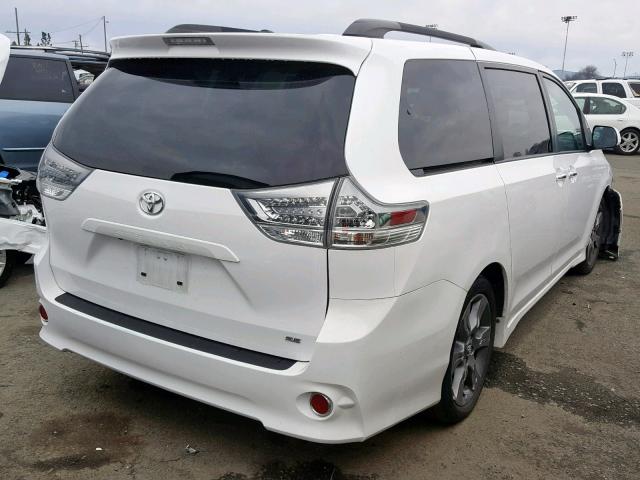 5TDXK3DC9FS683840 - 2015 TOYOTA SIENNA SPO WHITE photo 4