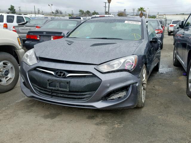 KMHHU6KJ9FU129626 - 2015 HYUNDAI GENESIS CO BLUE photo 2