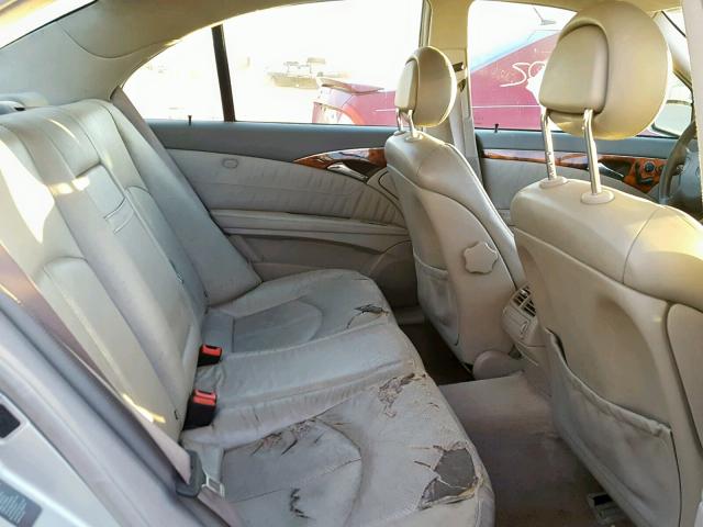 WDBUF65J83A148768 - 2003 MERCEDES-BENZ E 320 SILVER photo 6