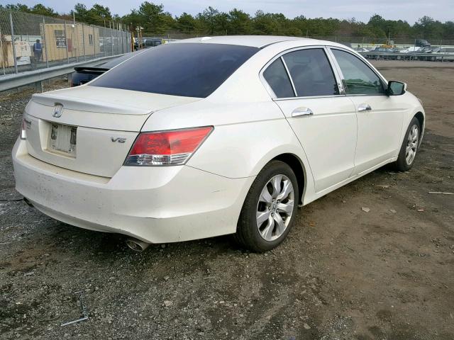 1HGCP3F81AA029365 - 2010 HONDA ACCORD EXL WHITE photo 4