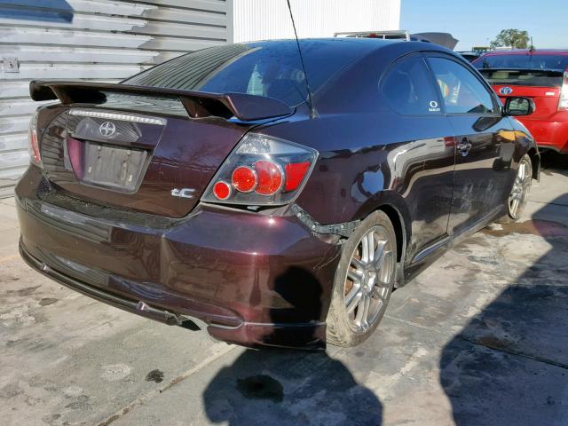 JTKDE167080263350 - 2008 TOYOTA SCION TC 紫色 照片 4