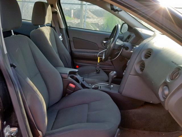 2G2WP522951195968 - 2005 PONTIAC GRAND PRIX BLACK photo 5