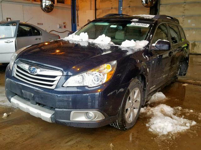 4S4BRDLC9C2218342 - 2012 SUBARU OUTBACK 3. BLUE photo 2