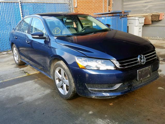 1VWBP7A35DC024091 - 2013 VOLKSWAGEN PASSAT SE BLUE photo 1