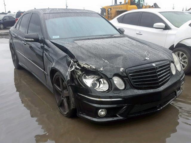 WDBUF56X67B043689 - 2007 MERCEDES-BENZ E 350 BLACK photo 1