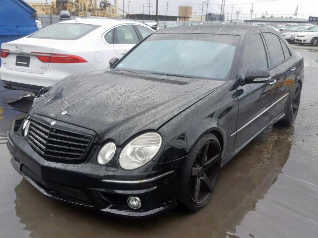 WDBUF56X67B043689 - 2007 MERCEDES-BENZ E 350 BLACK photo 2