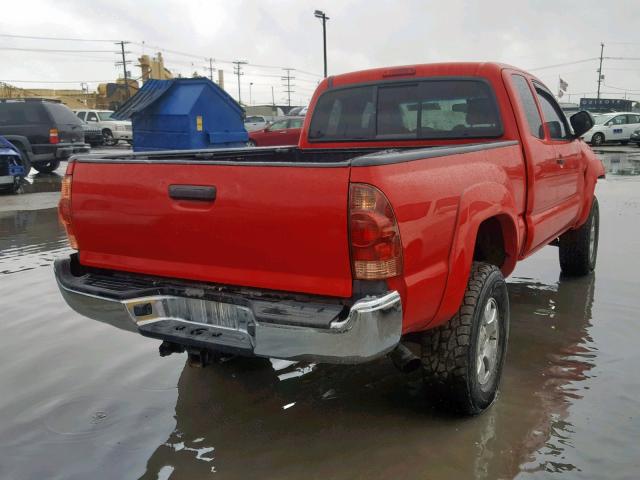 5TEUU42NX8Z486382 - 2008 TOYOTA TACOMA ACC წითელი ფოტო 4