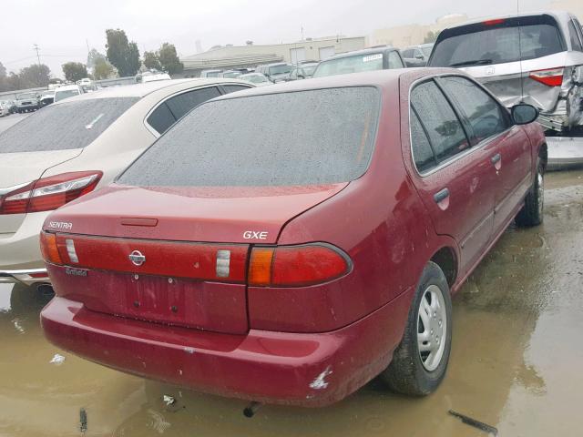 1N4AB41D0TC749526 - 1996 NISSAN SENTRA E MAROON photo 4