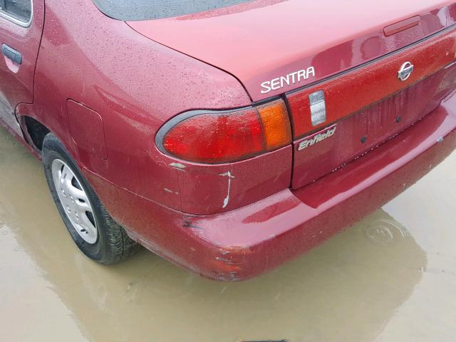 1N4AB41D0TC749526 - 1996 NISSAN SENTRA E MAROON photo 9