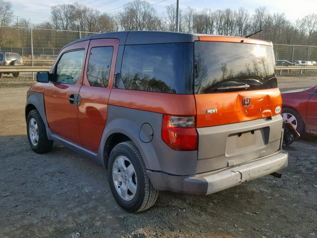 5J6YH28563L026249 - 2003 HONDA ELEMENT EX ORANGE photo 3