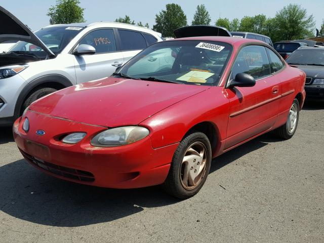 3FAFP11372R124781 - 2002 FORD ESCORT ZX2 RED photo 2