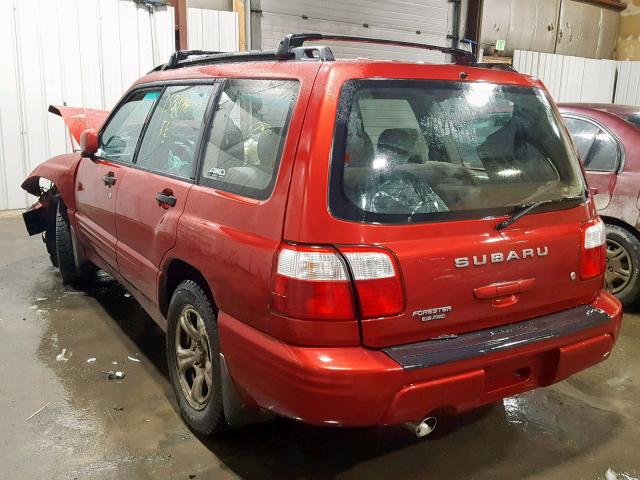 JF1SF65631H736933 - 2001 SUBARU FORESTER S RED photo 3