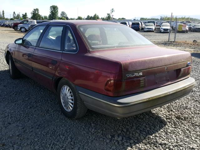 1FACP50U7LG251334 - 1990 FORD TAURUS L BURGUNDY photo 3