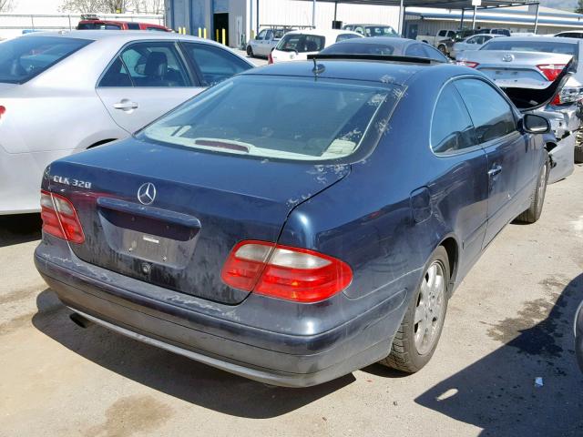 WDBLJ65GX2F199382 - 2002 MERCEDES-BENZ CLK 320 BLUE photo 4